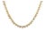 Diamond Tennis Necklace 10k Yellow Gold 25" Long 7ct For Sale