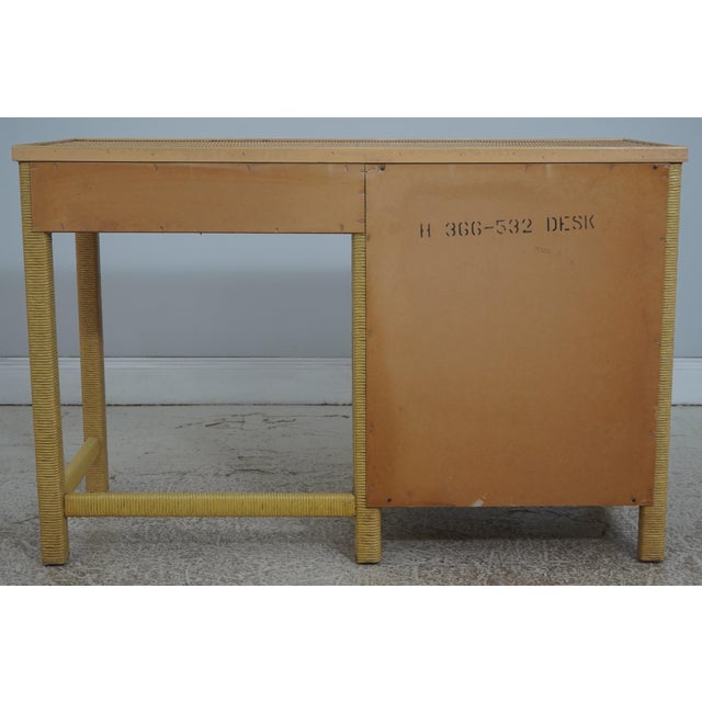 Lexington Henry Link Woven Wicker Writing Desk & Chair For Sale - Image 11 of 18
