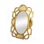 Classic Modern Style Silver Gilt Frame Wall Mirror For Sale