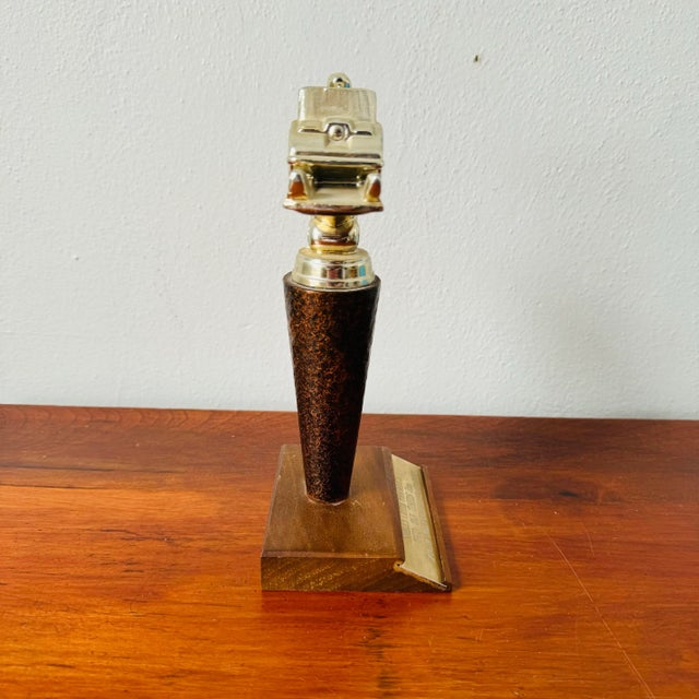 Brown Vintage Smiley Creek Fun Days Twin Falls Idaho Derby Wood Trophy For Sale - Image 8 of 11