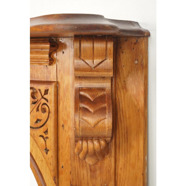 Wood Late Victorian Eastlake Wood Mantel For Sale - Image 7 of 11
