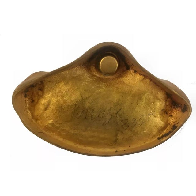 Inkwell Branches and Leaves of Hazelnut Trees in Gilt Bronze by Frecourt, 1890s For Sale - Image 5 of 7