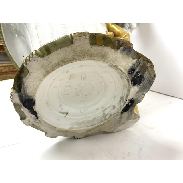 Imperial Amphora Turn Porcelain Cherub Basket With Cascading Rosettes, Circa 1890–1900 For Sale - Image 15 of 16