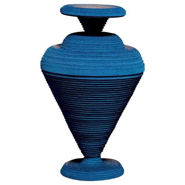 Paper Blue Alchemy Vase by Siba Sahabi For Sale - Image 7 of 7