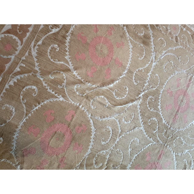 Samarkand Suzani Wall Hanging - Boho Textile 7'7'' X 11'4'' For Sale - Image 11 of 11