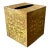 Vintage Solid Brass Embossed Floral Tissue Box Cover – Arts & Crafts, Art Nouveau, Boho For Sale