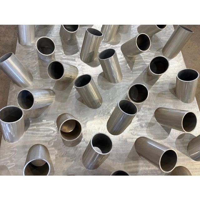 Metal "Swarm"— Abstract Aluminum Sculpture, Herbert Simon Estate, 1985 For Sale - Image 7 of 11