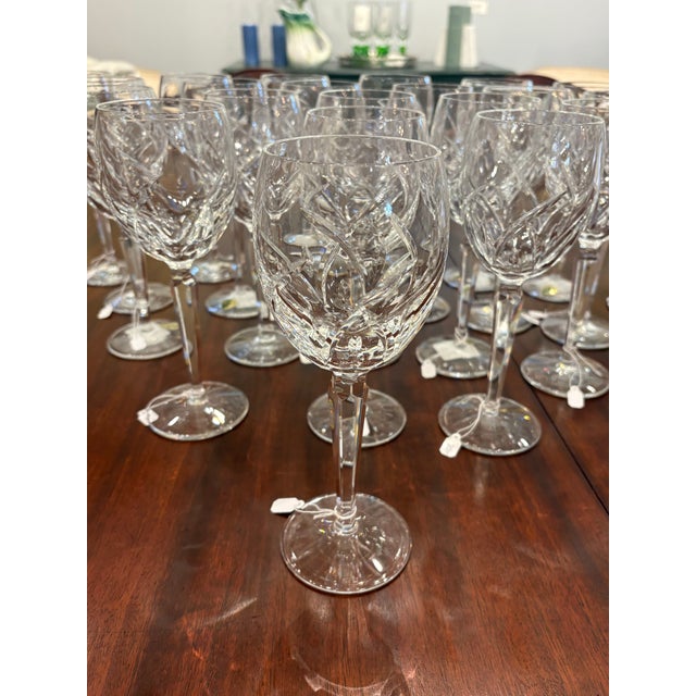 Waterford Crystal Vintage Waterford Crystal Wine Stemware For Sale - Image 4 of 6