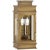 Chapman & Myers for Visual Comfort Signature Linear Mini Wall Lantern in Antique-Burnished Brass with Clear Glass For Sale