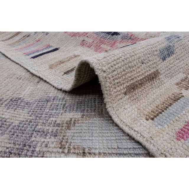 Textile Turkish Oushak Rug 4'2" x 6'3" For Sale - Image 7 of 8