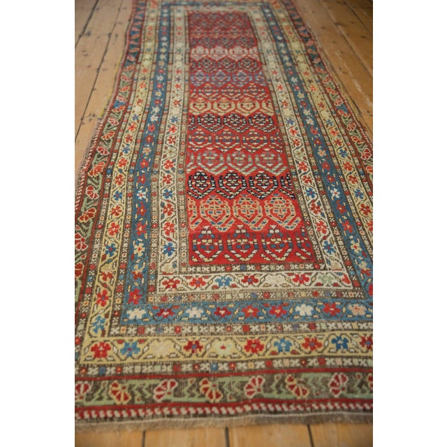 Textile 1890s Antique Armenian Karabagh Boteh Panel Wool Rug Runner For Sale - Image 7 of 10