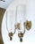Traditional Pair Federal Style Sheild Back Brass Candle Wall Sconces For Sale - Image 3 of 18