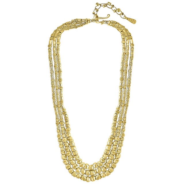 132 Gm 18 Karat Yellow Gold Designer Orlando-Orlandini Necklace For Sale - Image 15 of 18