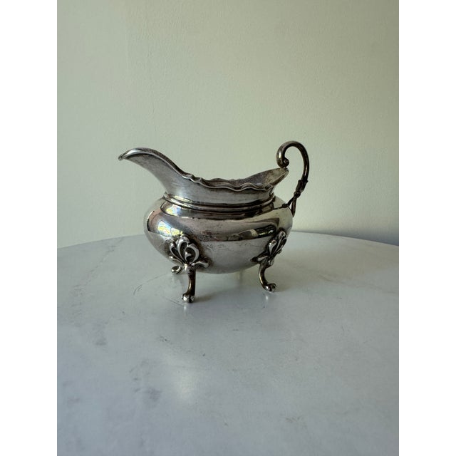 Antique Edwardian Sterling Silver Sauce Boat, Glasgow Hallmarked, C. 1900 For Sale - Image 9 of 11