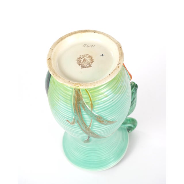 Mid-20th Century Burleigh Ware England Green Ceramic Heron Pitcher For Sale - Image 10 of 12