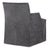 2020s Tara Shaw for Century Furniture Stefano Skirted Chair - Charcoal Suede For Sale - Image 5 of 6