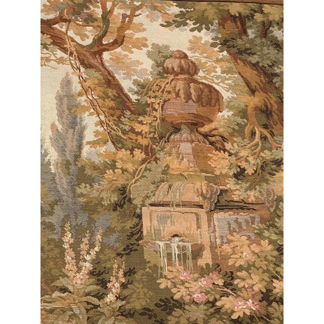 Vintage Aubusson Style Jacquard Tapestry, 1980s For Sale - Image 10 of 18
