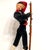 Vintage Handcrafted Roldan Klumpe Spanish Folk Pair of Dolls For Sale - Image 10 of 12