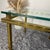Hollywood Regency Side Table in Engraved Brass and Glass, 1970s For Sale - Image 11 of 13