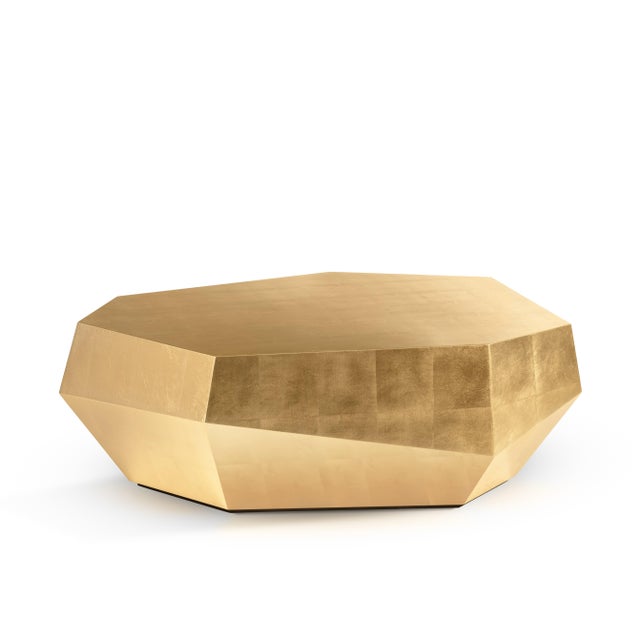 Not Yet Made - Made To Order Three Rocks Low Coffee Table in Gold Leaf from Insidherland For Sale - Image 5 of 5