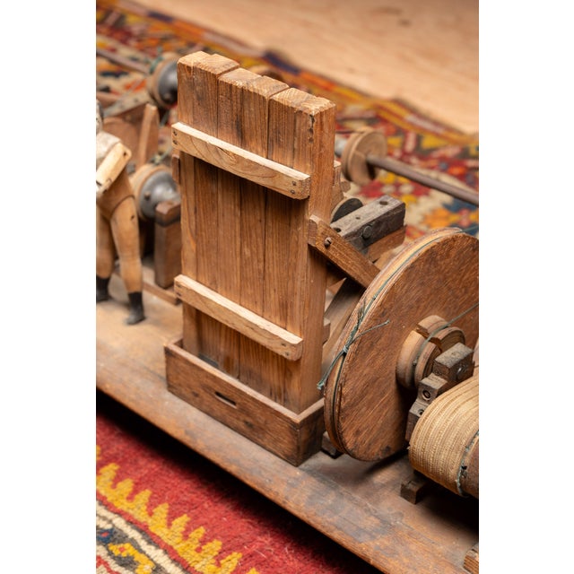 Wood Early 20th Century Mechanical Blacksmith Forge Sideshow Model For Sale - Image 7 of 17