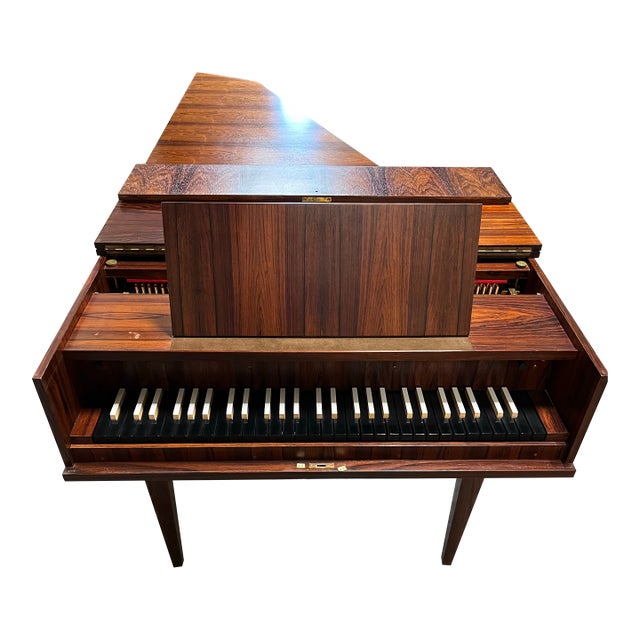 Mid-Century Modern Rosewood Harpsichord, Danish Modern Style, Circa 1960s For Sale