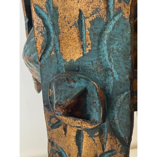 Italian Giant Hanging Lantern with Glass,1960s For Sale - Image 18 of 18