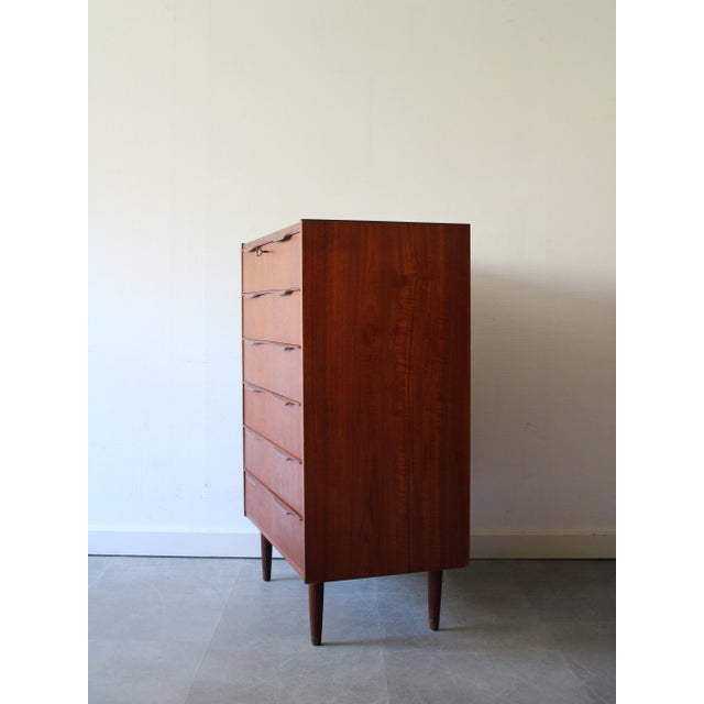 Vintage Danish Chest of Drawers in Teak, 1960s For Sale - Image 6 of 14