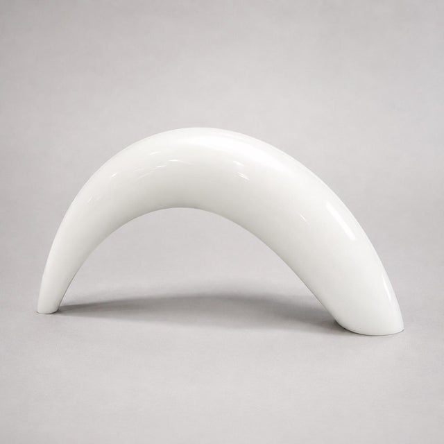 Antichiere Lamp by Lino Tagliapietra for "La Murrina" in milky white blown glass. Sculptural Italian design from the...