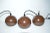 Mid-Century Modern Mid-Century Danish Brown Bubble Pendant Lamps from E.S.Horn, 1970s, Set of 5 For Sale - Image 3 of 9