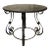 Antique Wrought Iron Table With Round Marble Top For Sale