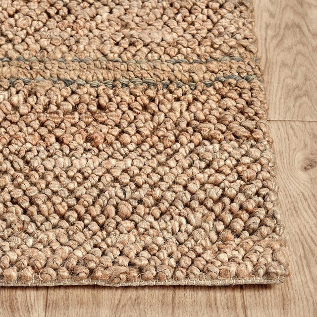 Contemporary Barcelona Gray Stripe Rug - 5 X 8 For Sale - Image 3 of 5