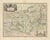 Antique Map of Berry, Bourges and Sancerre from Blaeu, France, 1642 For Sale
