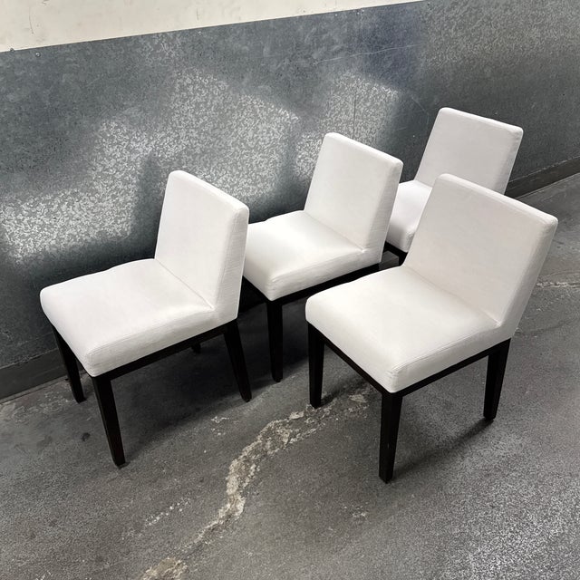 Restoration Hardware Morgan Fabric Dining Chairs, Set of Four For Sale In San Francisco - Image 6 of 12
