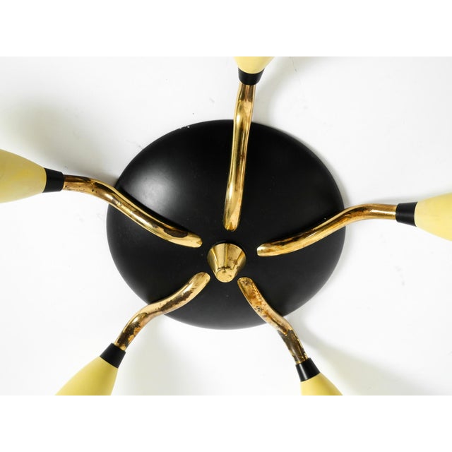 Mid-Century Modern 5-Arm Sputnik Ceiling Lamp, 1950s For Sale - Image 13 of 18