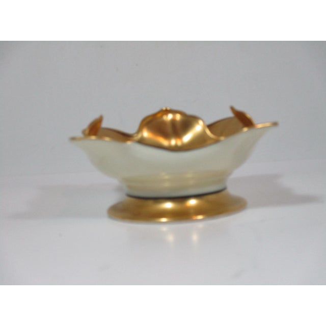 Noritake Noritake Lotus Shaped Bowl For Sale - Image 4 of 9