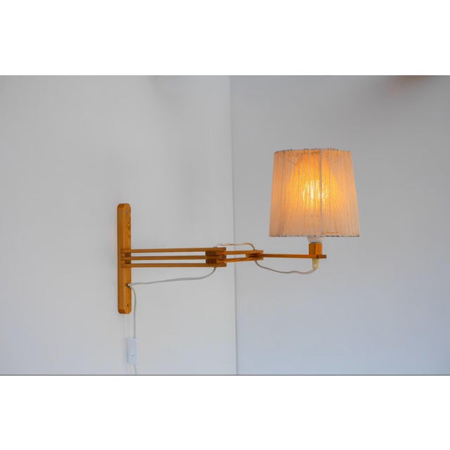 Red Mid-Century Modern Scandinavian Accordion Wall Lamp from Ikea, 1970s For Sale - Image 8 of 15