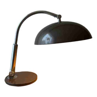 Bronze-Brown Model 144 Desk Lamp by H.Th.A. Busquet for Hala, 1950s For Sale