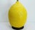 Stunning, larger-than-life glazed and textured ceramic lemon lamp by Hanson with its original label on its original metal...
