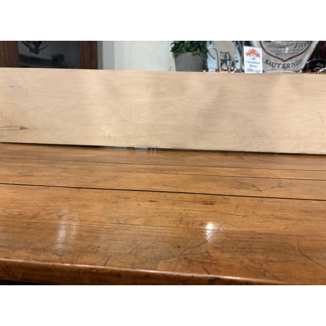 19th Century Country French Fruitwood Farm Table ~ Dining Table For Sale - Image 13 of 13