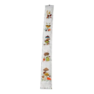 Vintage Mushroom Themed Embroidery Bell Pull