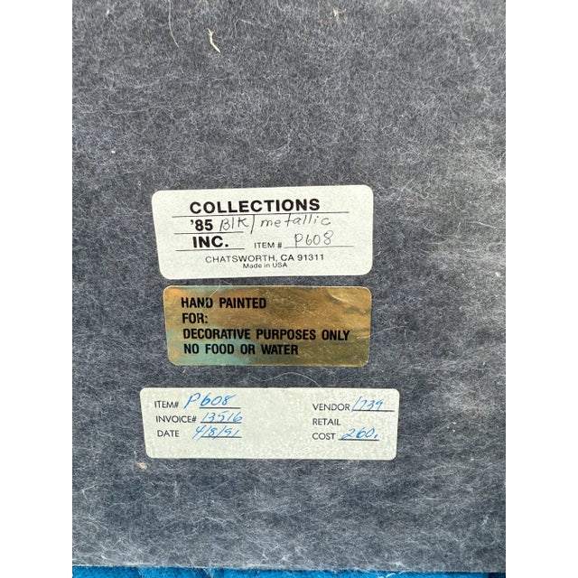 Overscale Art Deco Style Plaster Jar With Lid by Collections '85 For Sale - Image 10 of 10