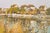 1980s Gerard Passet - La Seine a Travers Les Hautes Herbes Signed Oil Painting For Sale - Image 5 of 8