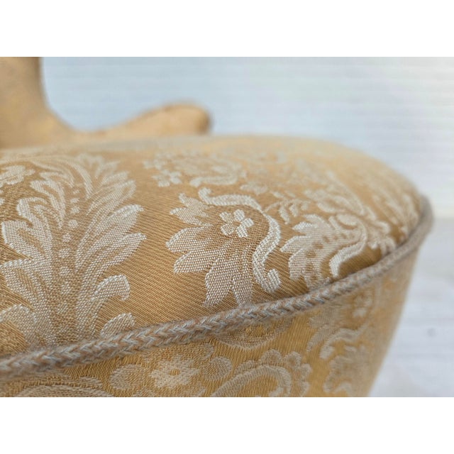 Vintage Danish Cocktail Lounge Chair in Jacquard Fabric and Beech, 1960s For Sale - Image 15 of 18