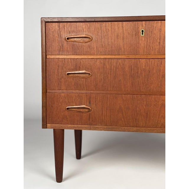 Scandinavian Teak Chest of Drawers, 1960s For Sale - Image 3 of 9
