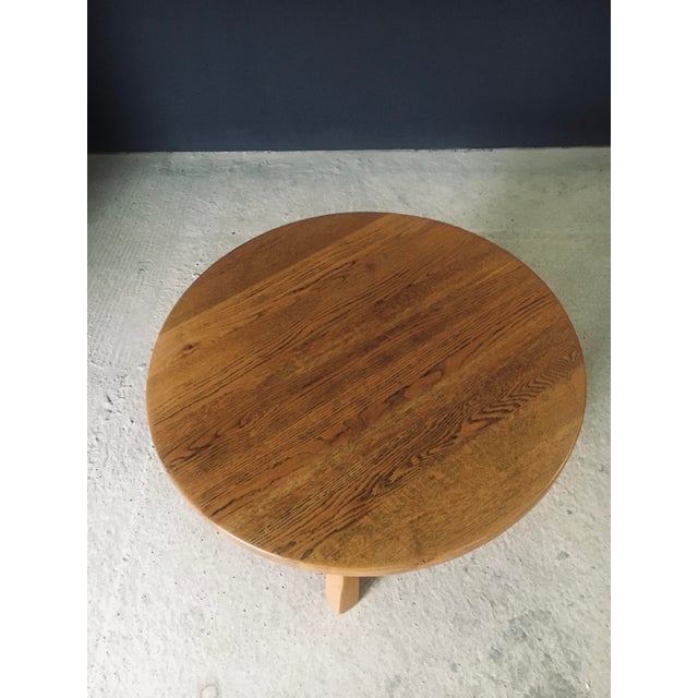 Rustic Light Oak Coffee Table, Belgium, 1960s For Sale - Image 6 of 17