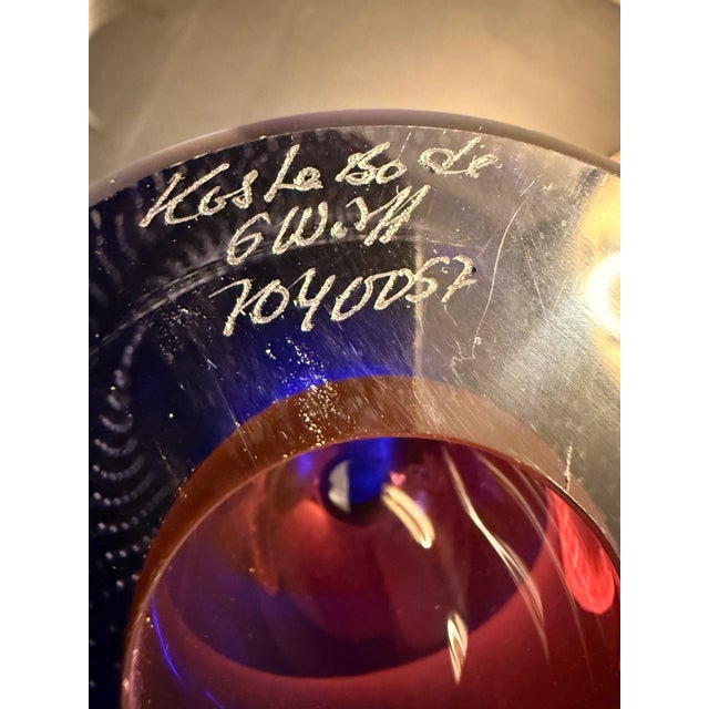 Modern Kosta Boda Vase (Numbered & Signed by Goran Warf)) For Sale - Image 3 of 3