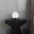 Ofione Shiny Black Metal Table Lamp by Alabastro Italiano For Sale - Image 4 of 7