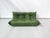 French Three-Seater Togo Sofa in Forest Green Leather attributed to Michel Ducaroy for Ligne Roset For Sale - Image 7 of 12