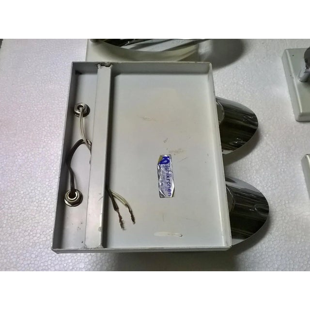 Metal Wall Lights by Oscar Torlasco for Stilkronen, 1960s, Set of 5 For Sale - Image 7 of 8